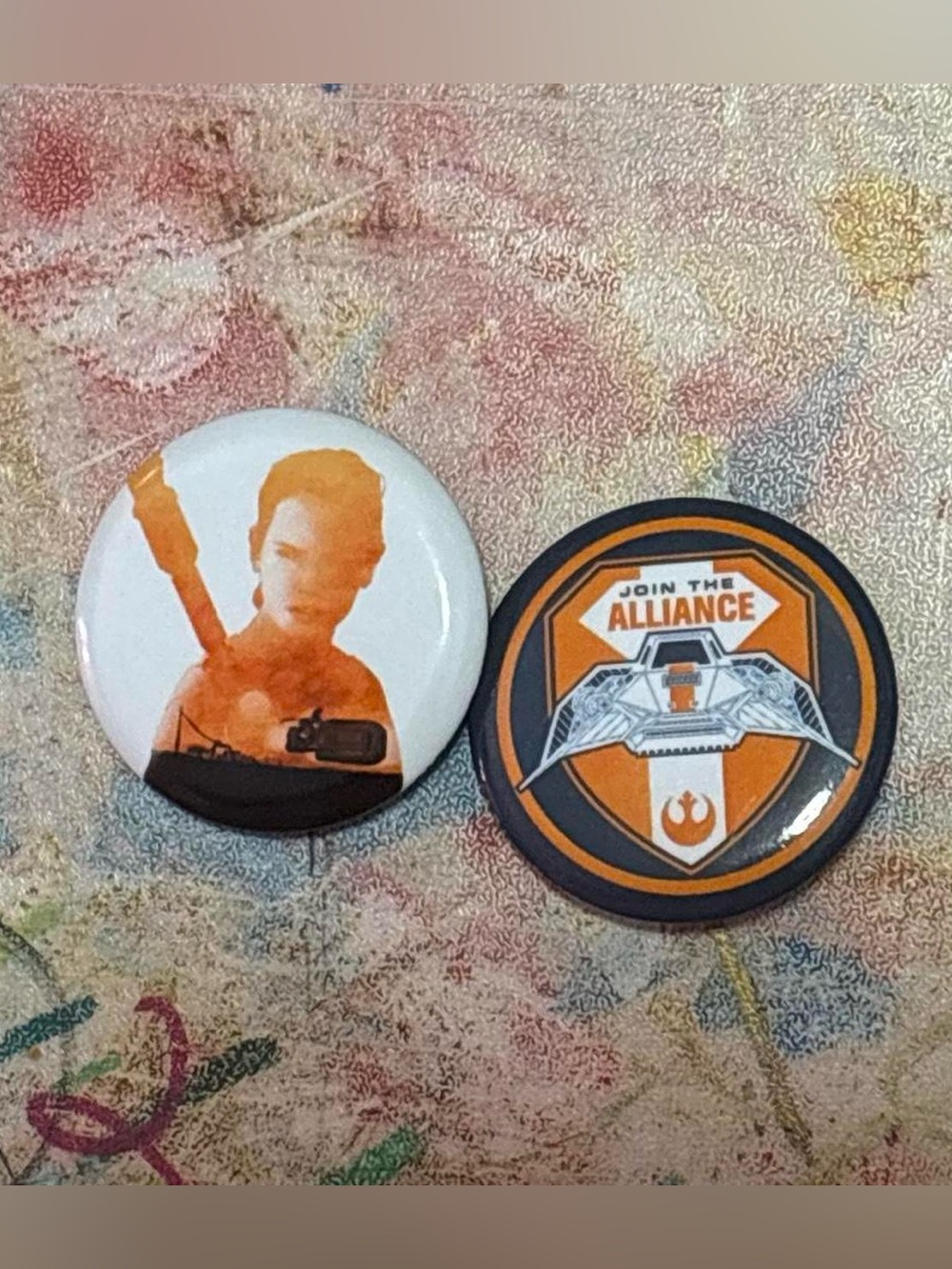 Star Wars Rebel Alliance & Character Pin Set - Orange/Black